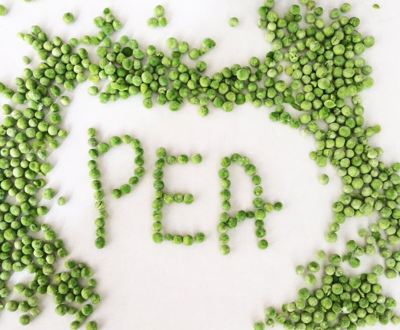 frozen peas spelling out PEA