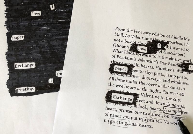 Blackout poetry how to photos