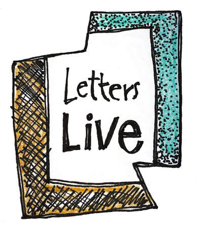 hand-drawin letters live logo