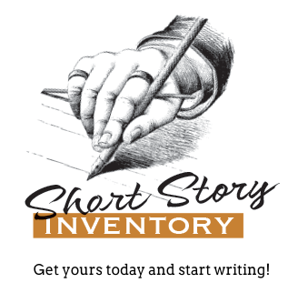 Hand holding pen with words Short Story Inventory